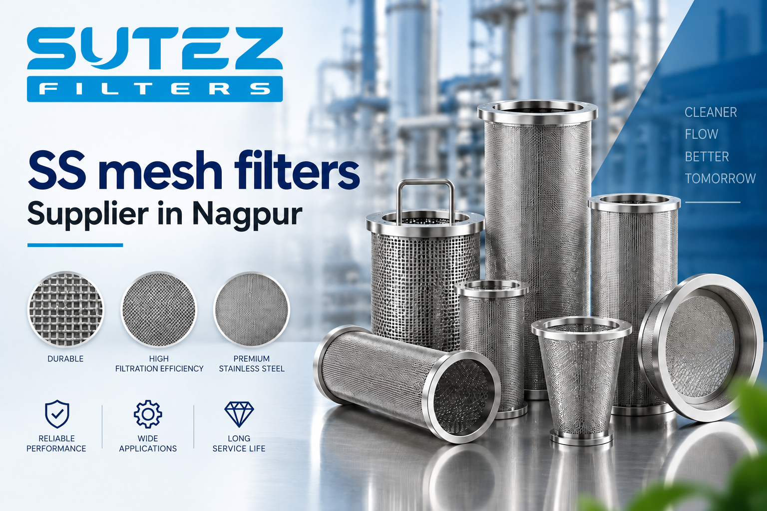 SS Mesh Filters Supplier in Nagpur | Sutez
